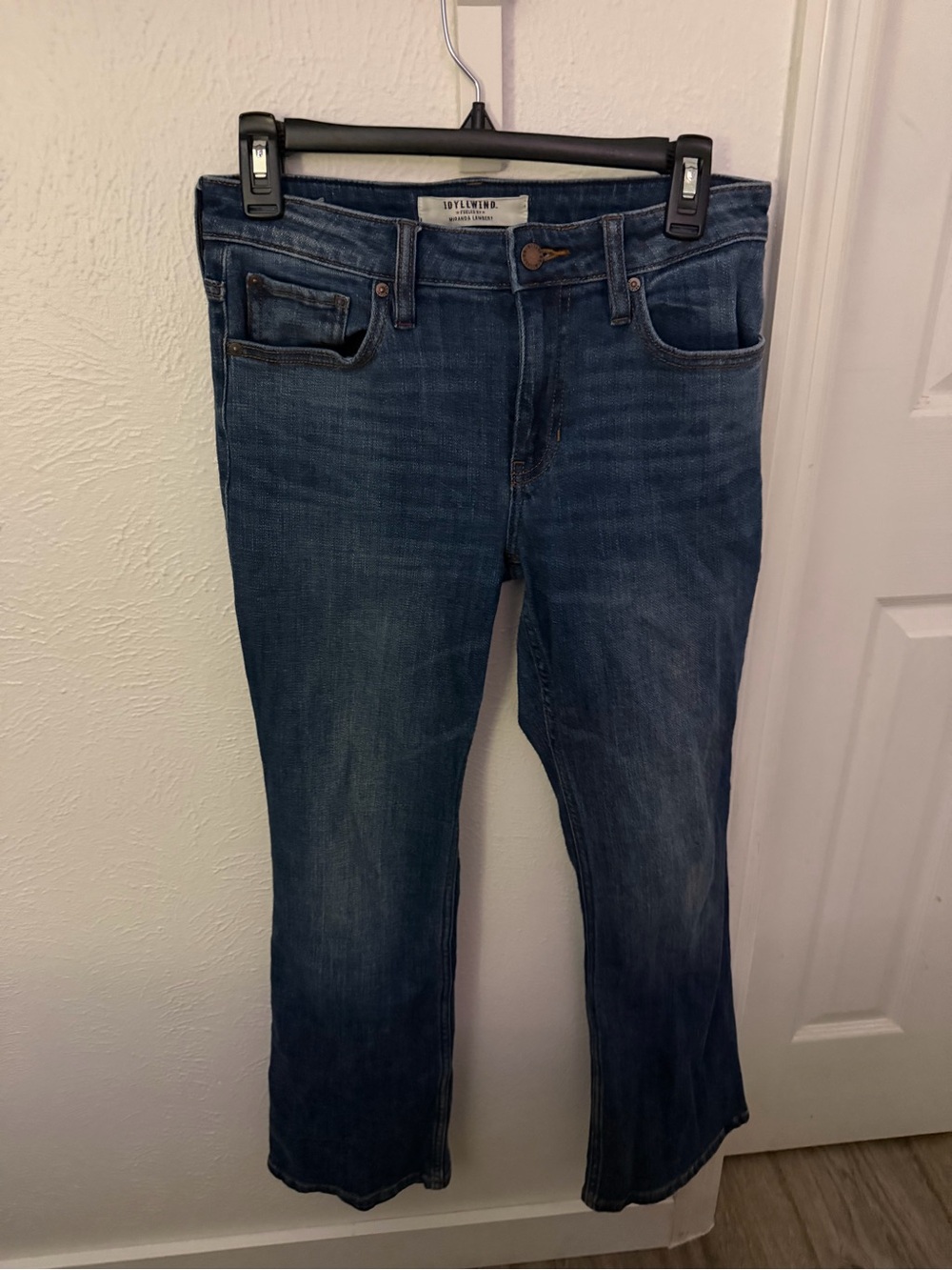 rebels Women’s Boot Cut Jeans in Dark Blue Wash